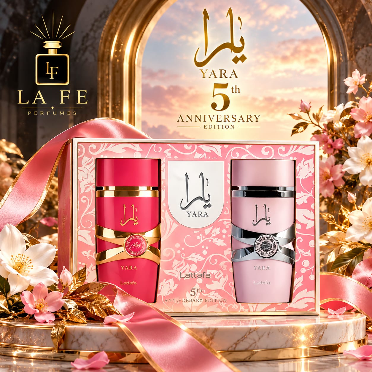 Set Lattafa Yara Women 5th Aniversario 100ml EDP